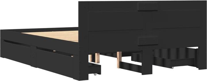 Actual product image VidaXL Bed frame with headboard (140 x 200)