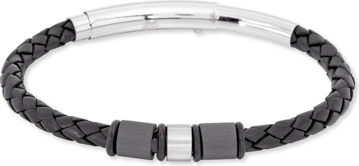 Immagine prodotto Save Brave Bracciale FFS-Etano Uomo (19.50 cm, Acciaio inossidabile, Cuoio)