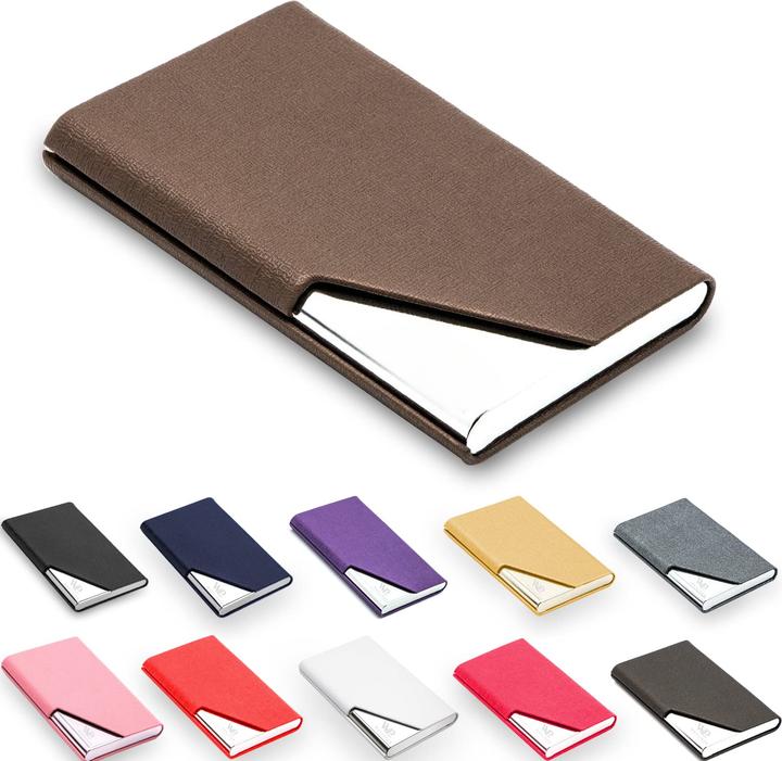 Produktbild Only-Bags.Store Visitenkartenetui, luxuriöses PU-Leder Premium-Visitenkartenetui, mit Magnetverschluss, zur