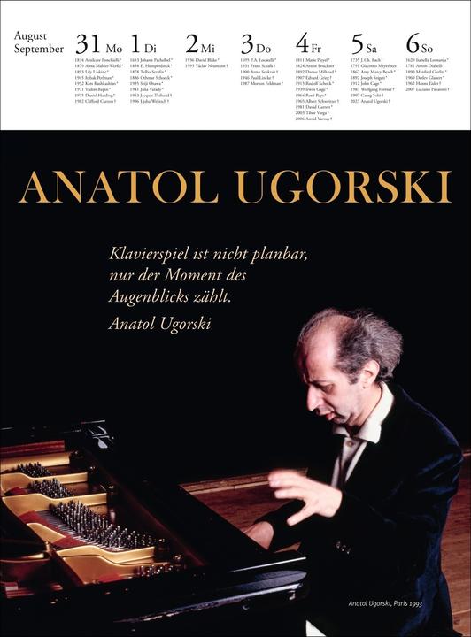 Actual product image Der Musik Kalender Wochenkalender 2026