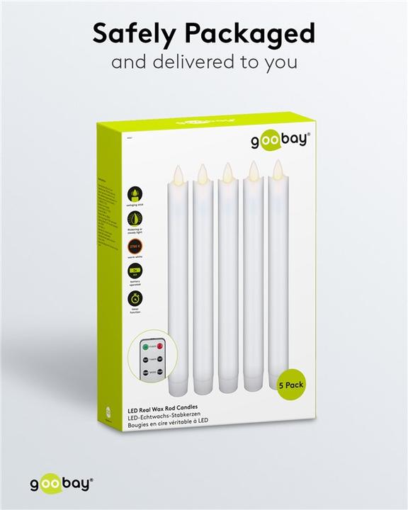 Immagine prodotto Goobay Candele a bastoncino (5 x)