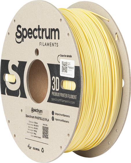 Actual product image Filament PLA Pastello lemon cream 1.0kg 1.75mm (PLA, 1.75 mm, 1000 g, Yellow)