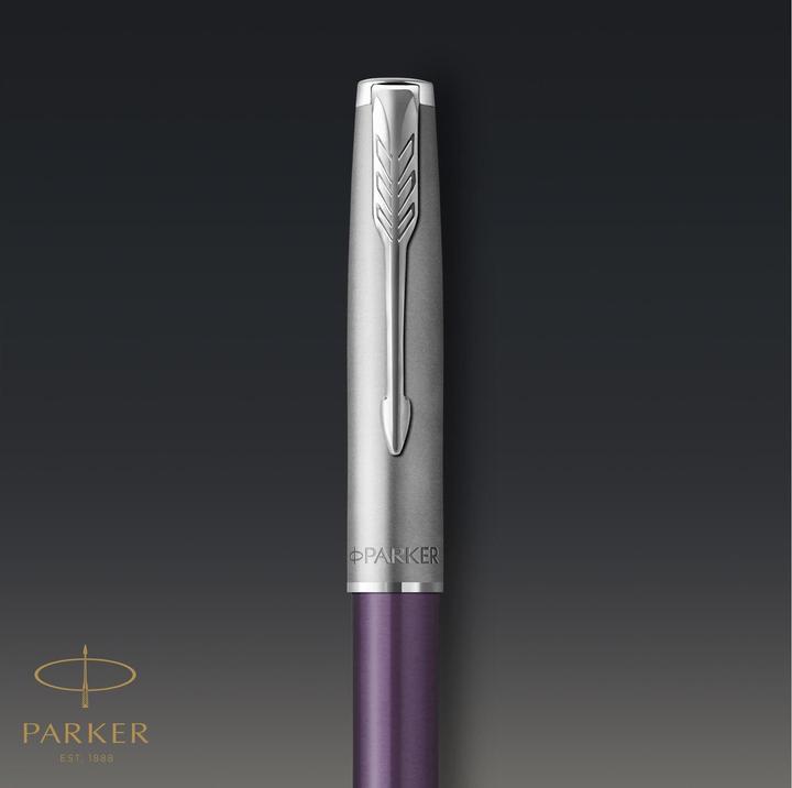 Actual product image Parker Pen Bullets. Sonnet Metal&Violet C.C. M Gift Box (Metal, Violet, 1x)