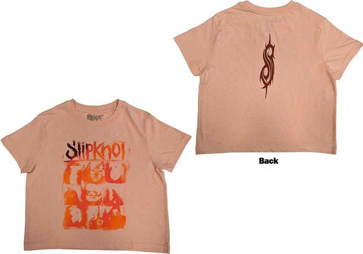 Image du produit Slipknot The End So Far Faces Grid Back Print Crop Top (Girlie) (XL)