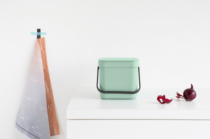 Image du produit Brabantia Seau à compost Sort & Go 6 l, vert clair (6 l)