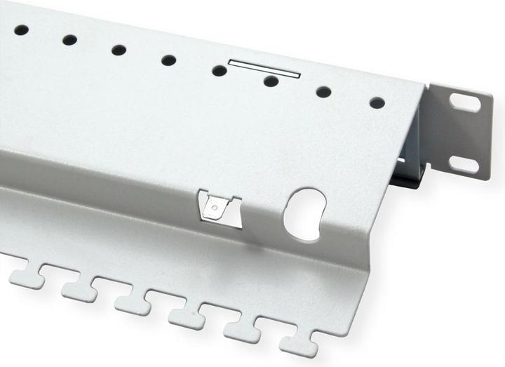 Produktbild Easylan fixLink Panel 19" 24 Port leer Tief 155mm RAL 7035 Keystone