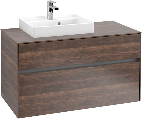 Produktbild Villeroy & Boch Collaro Waschbeckenunterschrank 1000x548x500 mm, 2 Auszüge, für Waschbecken links