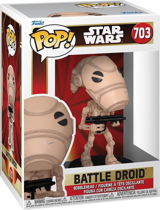 Image du produit Funko Star Wars: Episode I - Die dunkle Bedrohung Anniversary POP! Vinyl Figur Battle Droid 9 cm