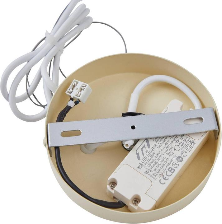 Produktbild Lucande LED-Hängeleuchte Audrina, beige, Metall, dimmbar (1100 lm)