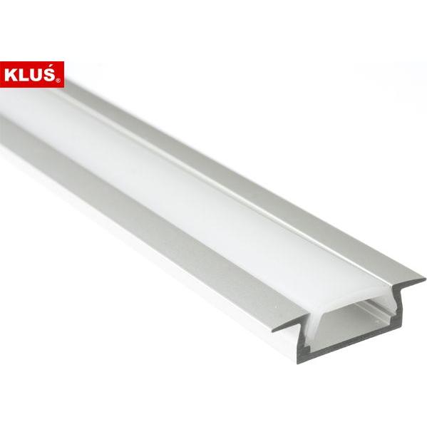 Kluś, Wandleuchte + Deckenleuchte, Profil micro-K anodowany 2m (B3775ANODA 2)