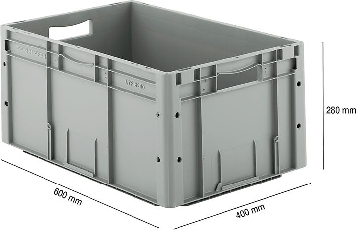 Produktbild Schäfer Shop Euro Box Serie LTF 6120, 6220, 6280, 6320, aus PP, verschiedene Ausführungen (53.80 l)