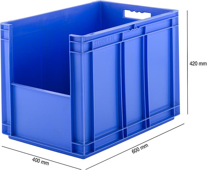 Immagine prodotto Schäfer Shop Scatola in formato EURO EF 6220/6320/6420, semiaperta, senza coperchio (83.80 l)