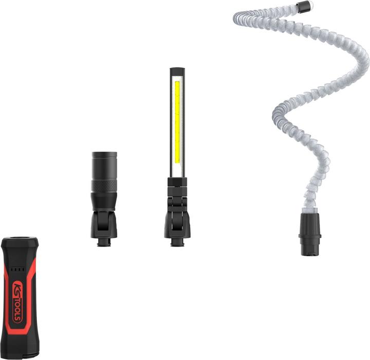 Image du produit KS Tools - eQi UltimateBEAM 3in1 Quick-Lock Arbeitsleuchten-Set, 4-tlg (1100 lm)