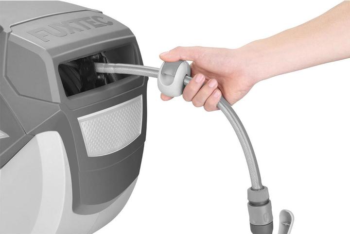 Produktbild Fuxtec Wasserschlauchaufroller 30m rund FX-WSA30G Grau (30 m)