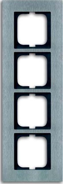 Busch-Jaeger 1724-860 Wandplatte/Schalterabdeckung Edelstahl