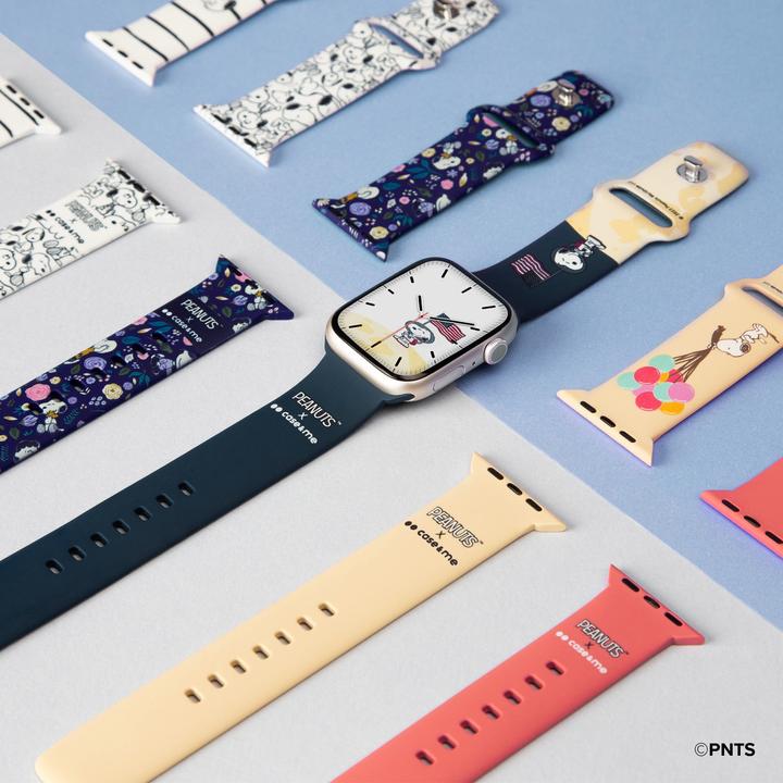 Produktbild Caseme Armband für Apple Watch 42, 44, 45,49mm mit Peanuts-Design (42 mm, 44 mm, 45 mm, 49 mm, Silikon)