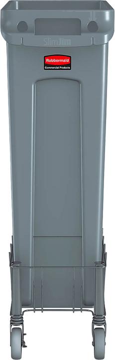 Image du produit Rubbermaid Rouleau de transport en acier inoxydable, pour poubelle Slim Jim®.