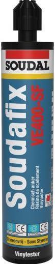 Soudal 117474 Soudafix Chemischer Dübel VE400-SF 280ml (1 Stk.)