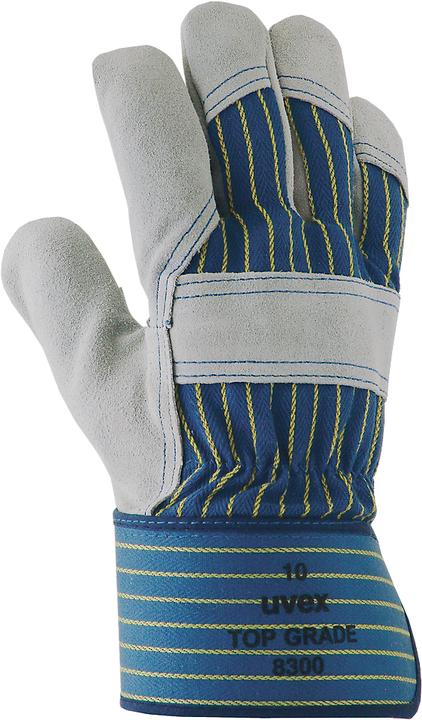 Uvex Safety Schutzhandschuh uvex top grade 8300, Rindspaltleder/Baumwolle, EN 388: 4144 X, Gelenk- u. Knöchel...