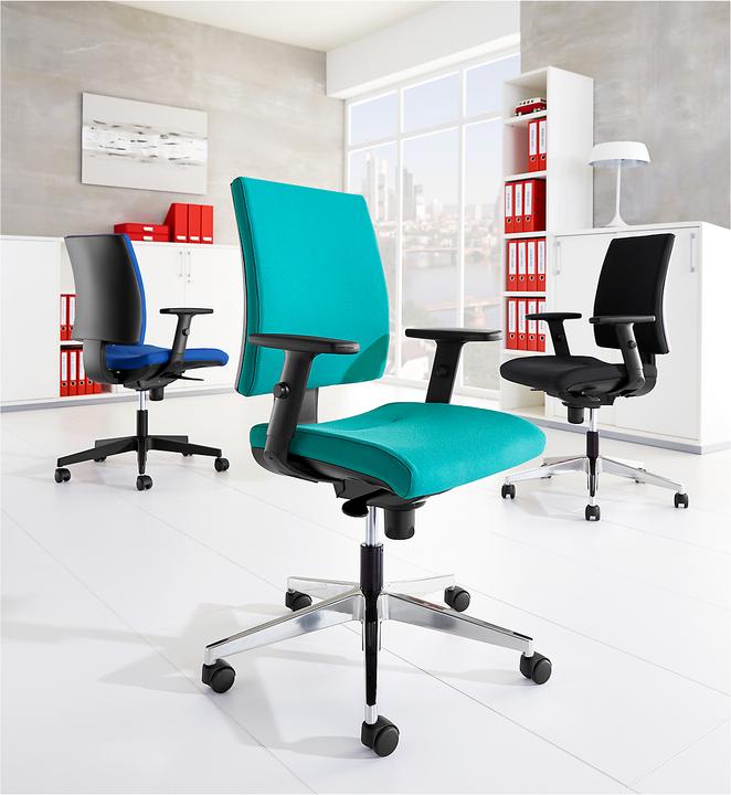 Actual product image Nowy Styl INTRATA office chair, synchronous mechanism, without armrests, contoured seat with large knee roll