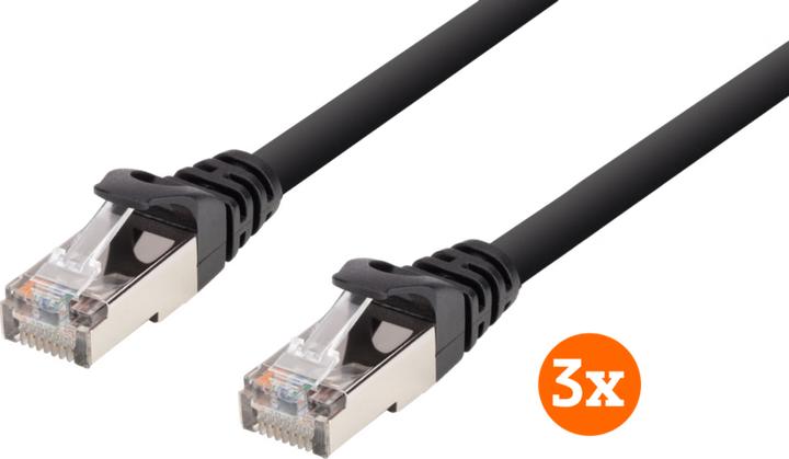 Actual product image Bluebuilt Network cable FTP CAT6 10 meters Black 3-pack (10 m)