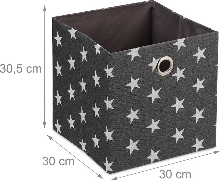 Immagine prodotto Relaxdays 2x scatola portaoggetti (30 x 30 x 30,5 cm, 27.50 l)