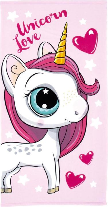 Immagine prodotto Unico Asciugamano Unicorno Amore, 70x140 (140 x 70 cm)