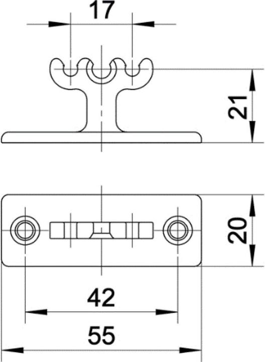 Actual product image Bachmann Easy-Desk-3G - cable channel holder