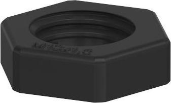 Actual product image OBO Bettermann Lock nut M12, PA, black 2049066