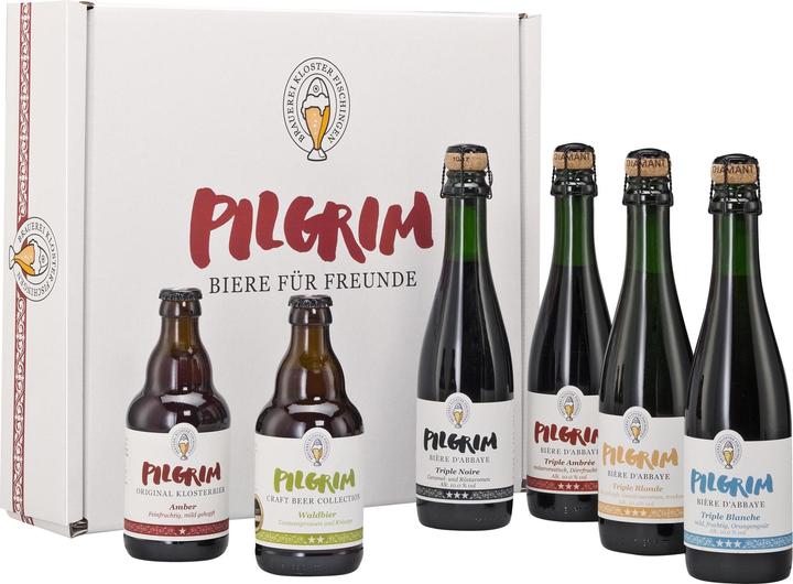 Produktbild Pilgrim Geschenkset Kloster Bier 4 x 0.375 l & 2 x 0.33 l (4 x 33 cl)