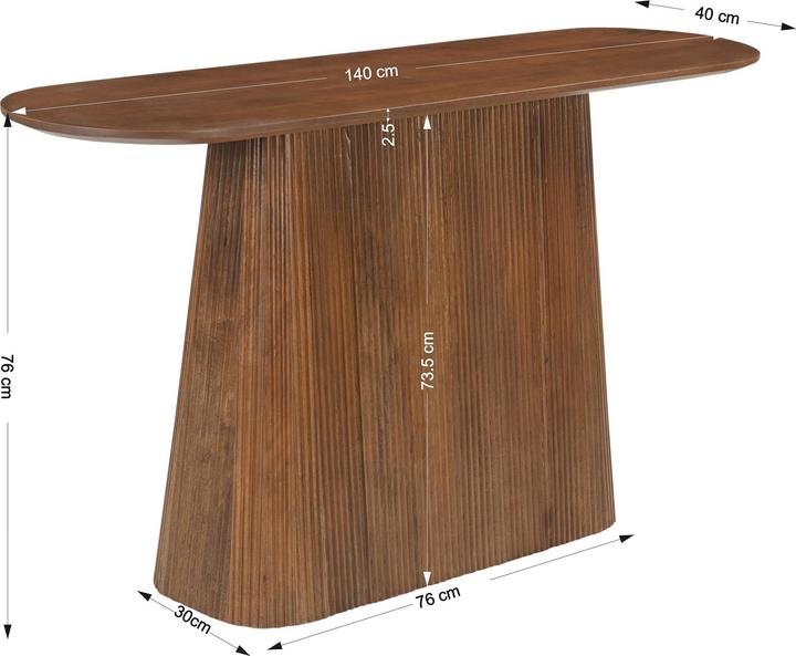 Image du produit SIT Möbel Mango Natural (140 x 40 x 76 cm)