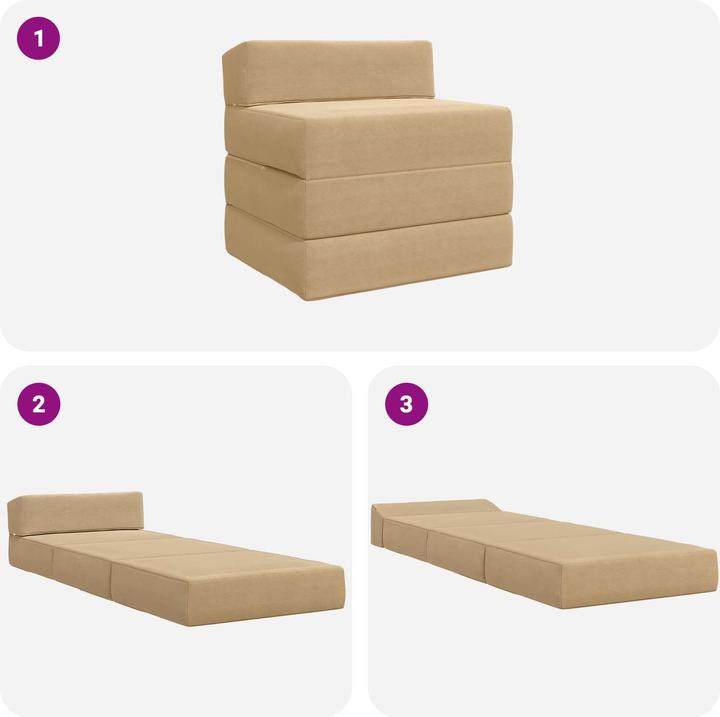Produktbild vidaXL Klappsofa Bett