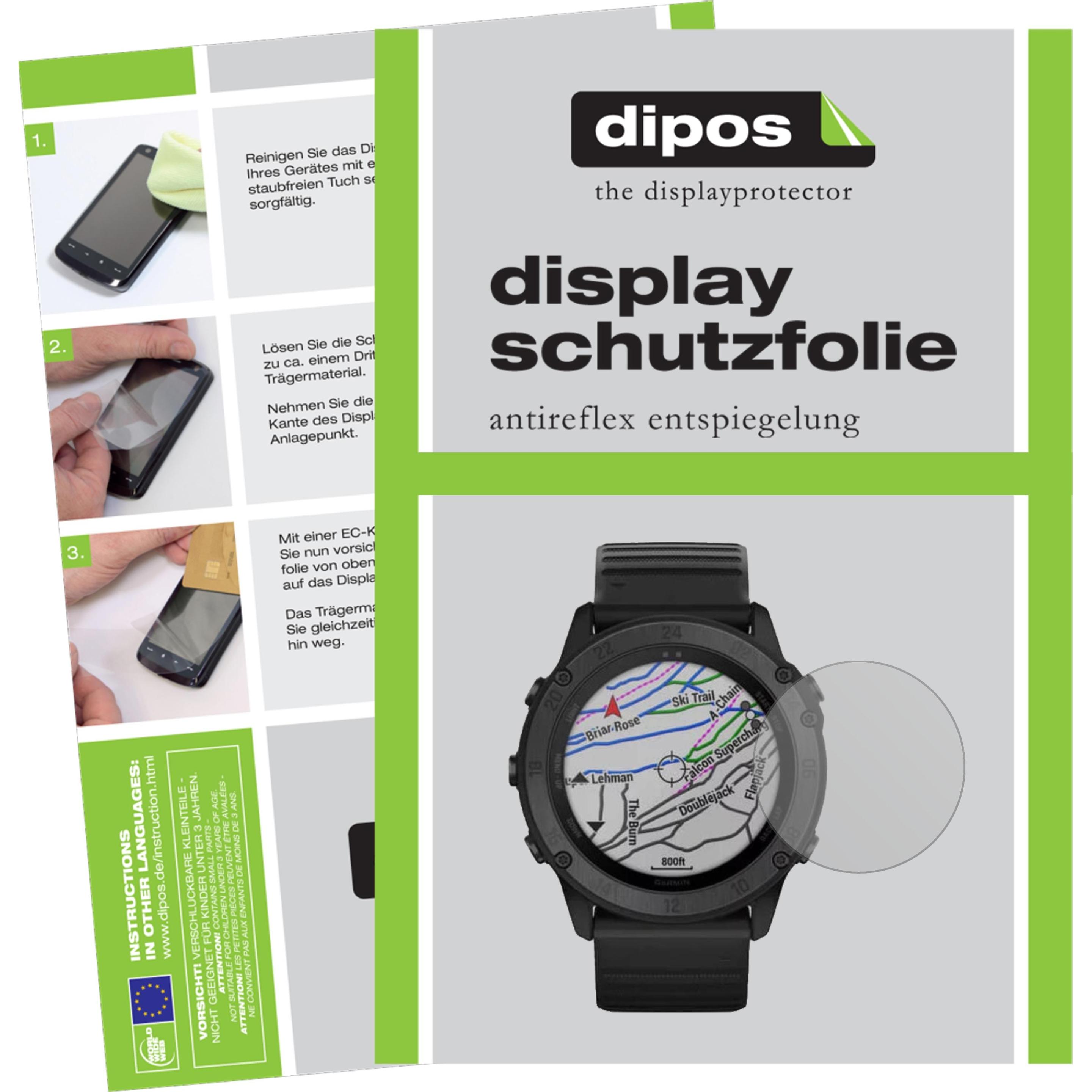 Dipos Displayschutzfolie Antireflex, Smartwatch Schutzfolie, Transparent