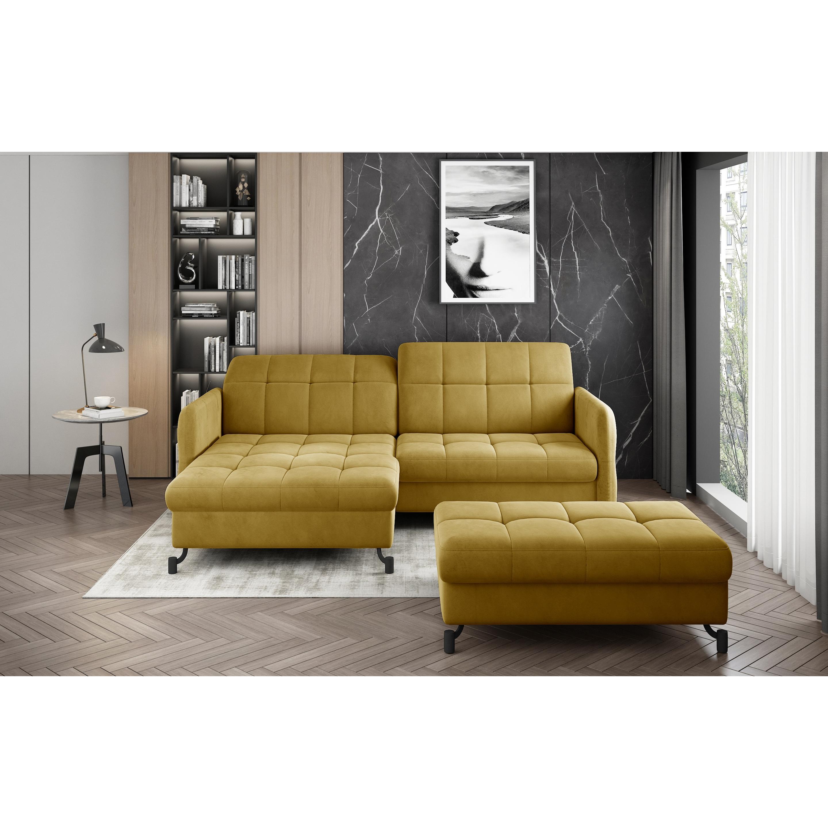 ELTAP, Sofa, Narożnik Lorelle + Pouf (Ecksofa, Polstergruppe, Bettsofa)