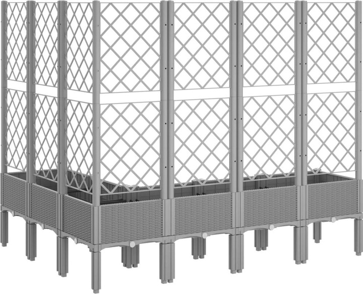 Actual product image VidaXL Planter with trellis PP