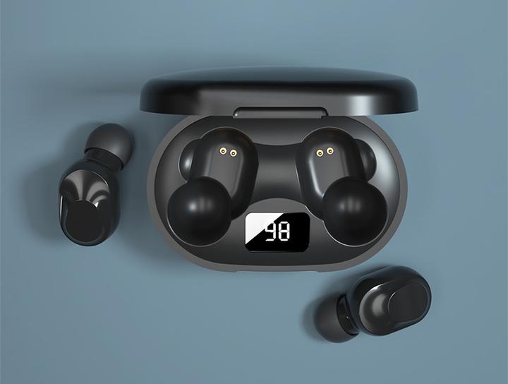 Actual product image Lenovo XT91 TWS earphones (Black) (5 h, Wireless)