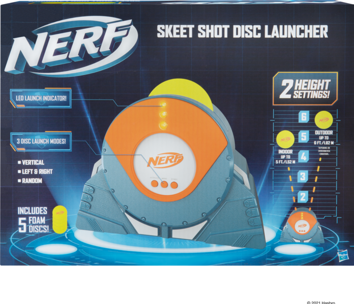 Actual product image Jazwares NERF Skeet Shot Disc Launcher