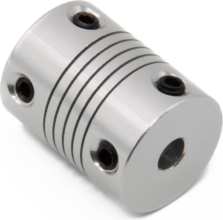 Image du produit Purecrea 5mm/5mm Accouplement flexible en aluminium avec goujons (Accessoire)