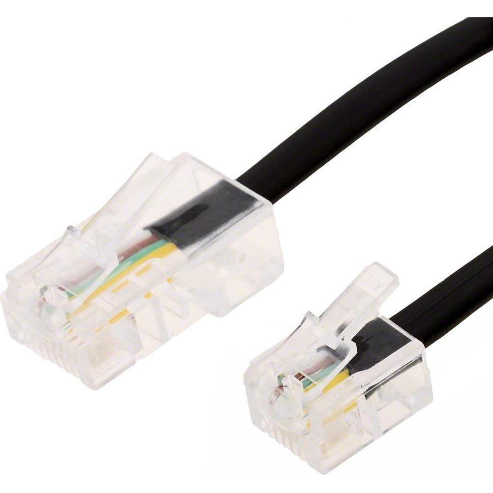 Helos Cavo di connessione RJ45/RJ11 (8P4C/6P4C) a 4 fili da 1 m, Accessori per telefoni