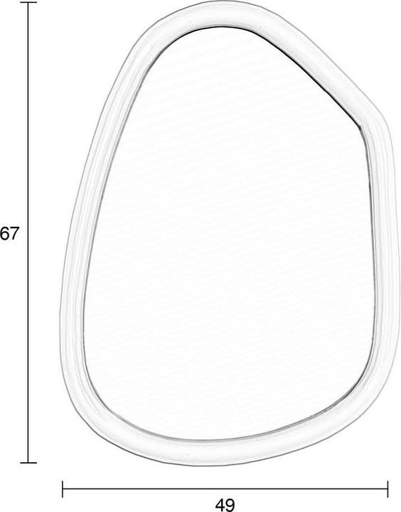 Immagine prodotto Zuiver Looks Mirror S Navy/Blue (67 x 2 cm)