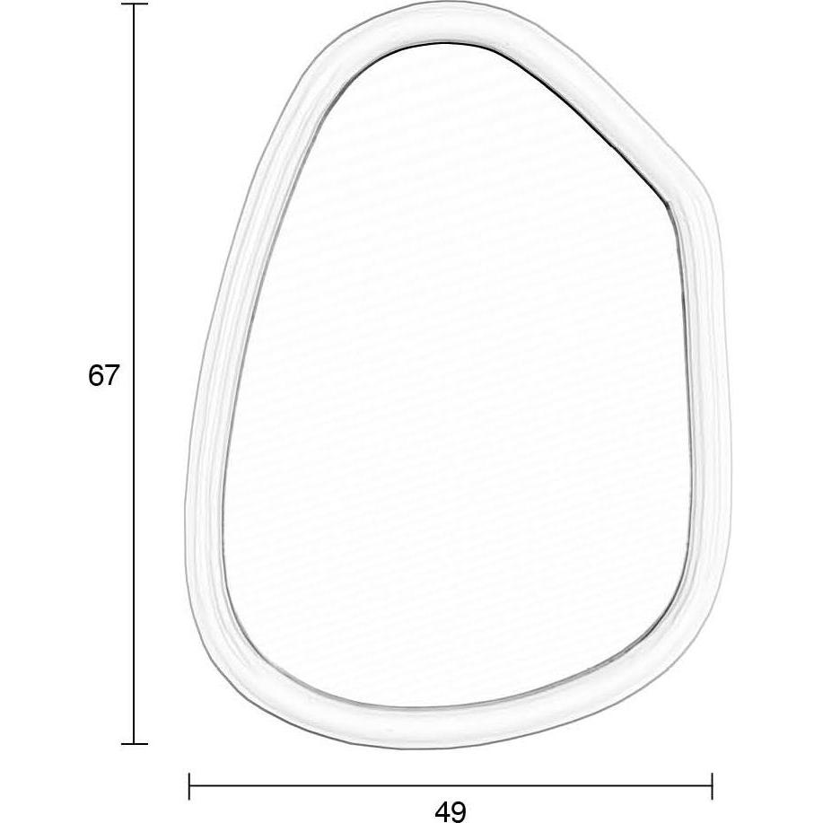 Thumbnail - Zuiver, Spiegel, Looks Mirror S Navy/Blue (49 x 67 cm)