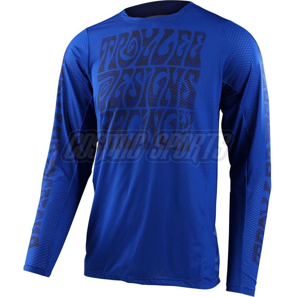 Troy Lee Designs, Herren, Velotrikot, GP Pro Air Jersey, Manic Monday, blue, XL (XL), Blau, XL