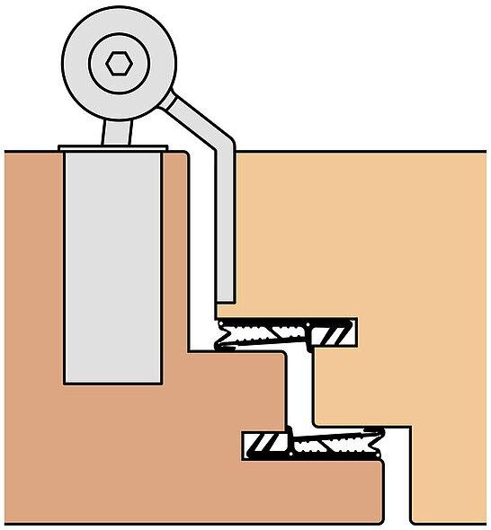 Actual product image Anuba Front door hinges Duplex 321-3D-TST