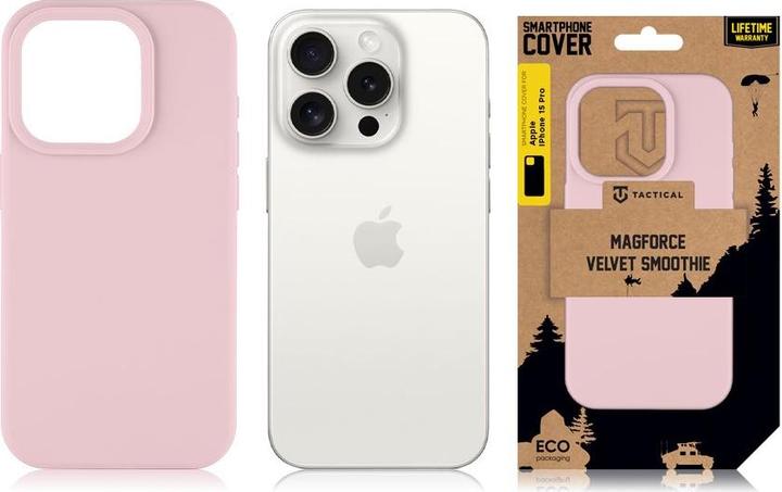 Image du produit Tactical MagForce Velvet Smoothie Cover for Apple iPhone 15 Pro Panthère rose (Apple iPhone 15 Pro)