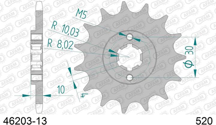 Image du produit Afam 520 13 dents (13)