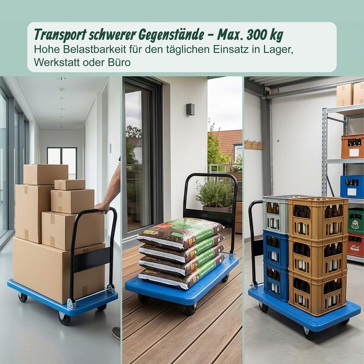 Produktbild Relaxdays Transportwagen (300 kg)