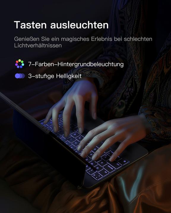 Actual product image Inateck Keyboard iPad 09121 black gray (KB09121 black gray) (DE, IPad Pro 11)