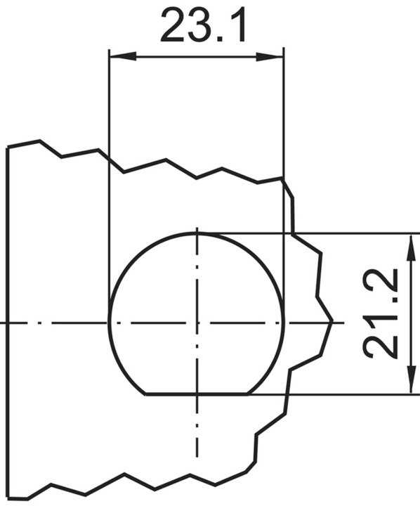 Actual product image Kaba Locking cylinder 8 (Locking cylinder)