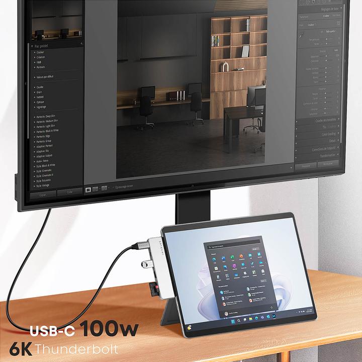 Actual product image Satechi Dual USB-C Hub (USB-C, 6 ports)