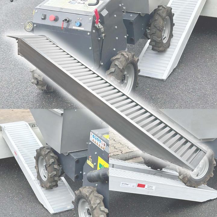 Produktbild Wiltec Auffahrrampe 161cm 2025kg ATV Quad Motorrad Alu Auffahrschiene Laderampe